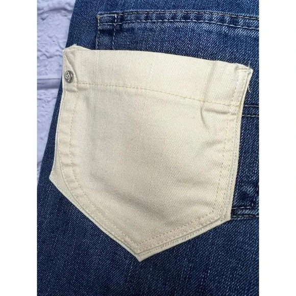 Levi’s 505 upcycled cutoff patchwork denim shorts, size 27. - Picture 8 of 10